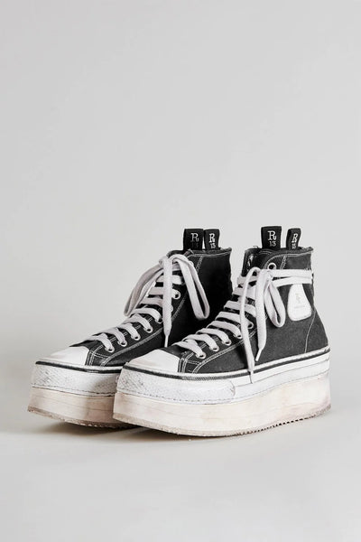 Courtney Platform High Top Sneakers - Black