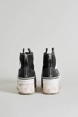 Courtney platform high top sneakers - black