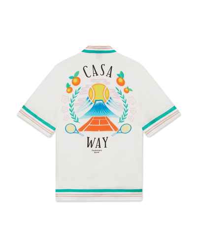 Casa Way Short-Sleeve Silk Shirt