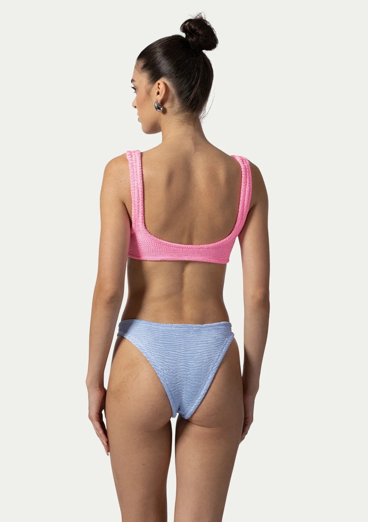 Olivia bubble gum / lavender one piece