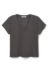 HENDRIX V NECK TEE - vintage black