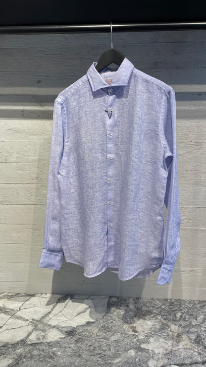 Linen Shirt Washed Blue