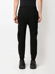 drawstring tapered track pants