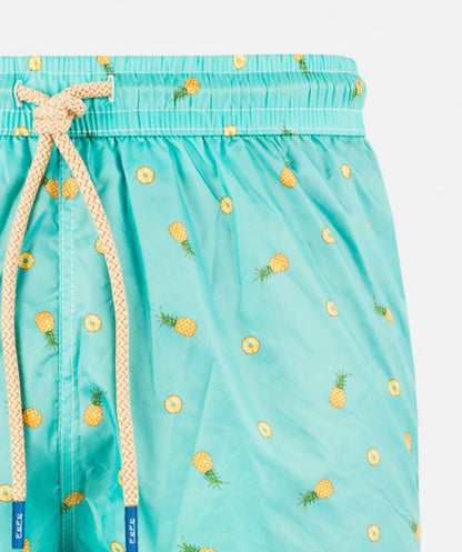 Turquoise Ananas Swim Short