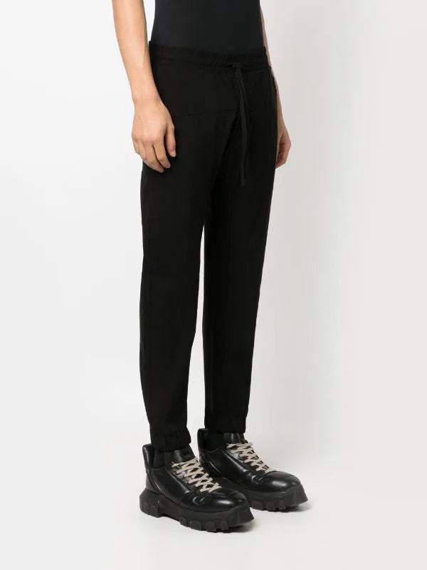 drawstring tapered track pants