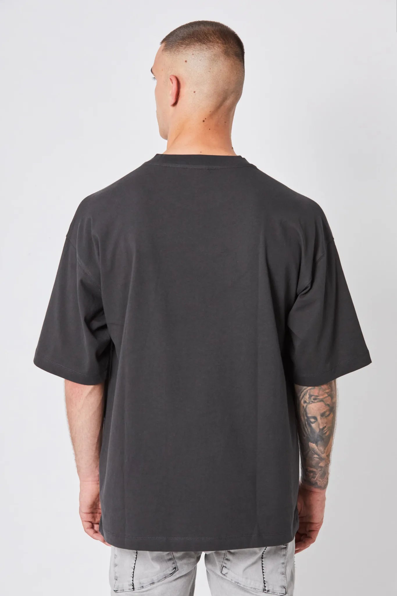 Oversized graphite T-shirt