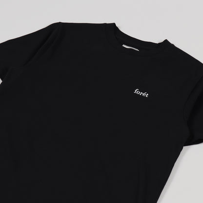 Black T-shirt logo