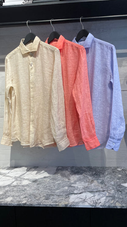 Linen Shirt Orange