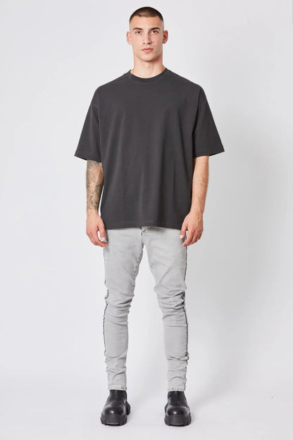 Oversized graphite T-shirt