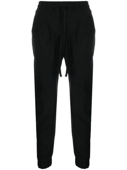 drawstring tapered track pants