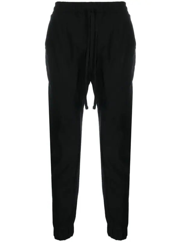 drawstring tapered track pants