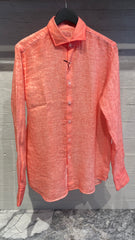 Linen shirt orange