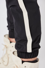 Side stripe black pants