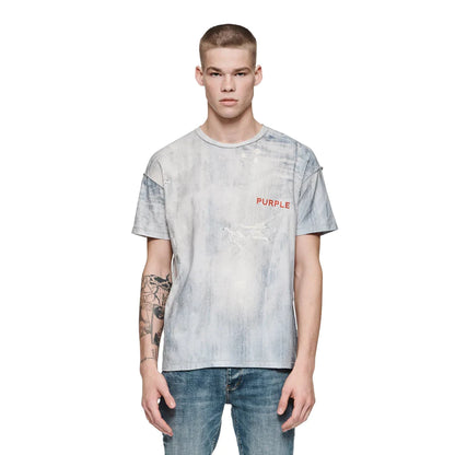 Textured Jersey Tee - Denim