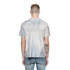 textured jersey tee - denim