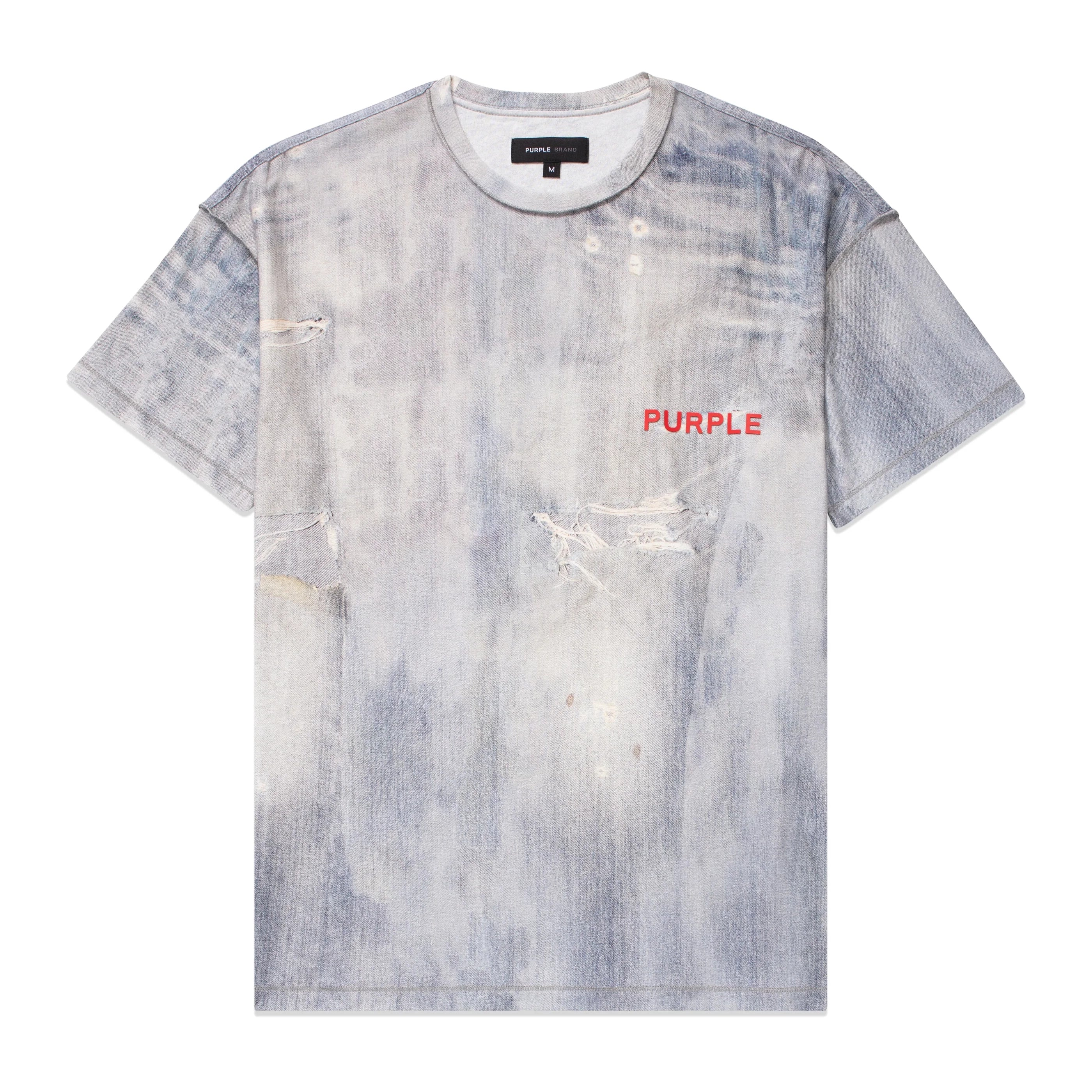 Textured Jersey Tee - Denim