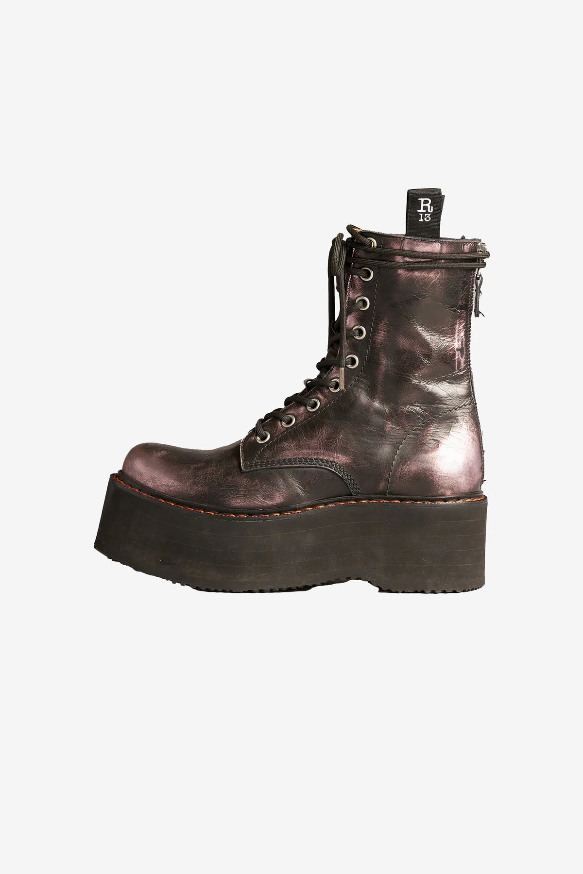 R13 Double Stack Boot - Pink Shine