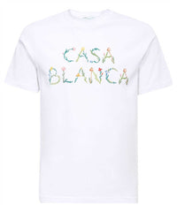 L'Arche fleure logo T Shirt - white