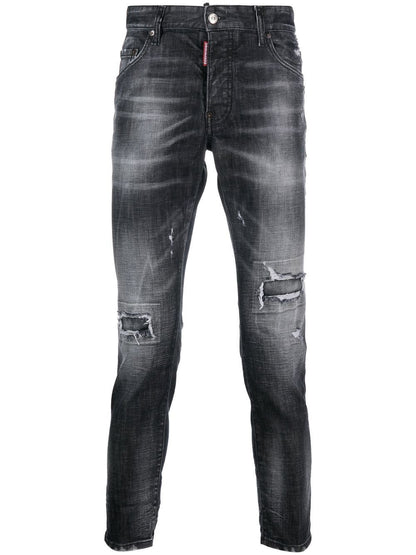 Black Easy Wash Skater Denim Jeans