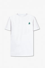 White regular T-shirt with green star