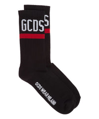 Black logo socks