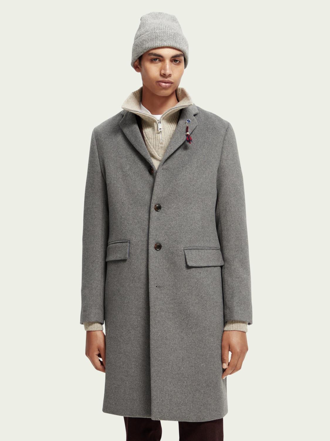 Classic Wool-Blend Overcoat