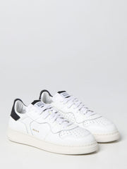 Date classic mono white sneakers