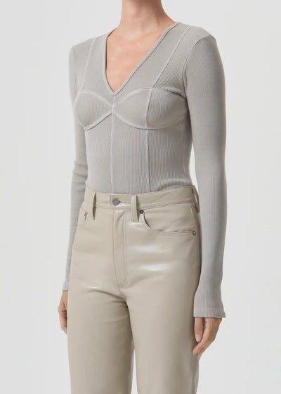 Devlin Bodysuit - Rice Paper