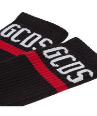 Black logo socks