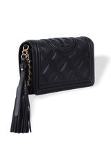 Fleming soft wallet crossbody in Black