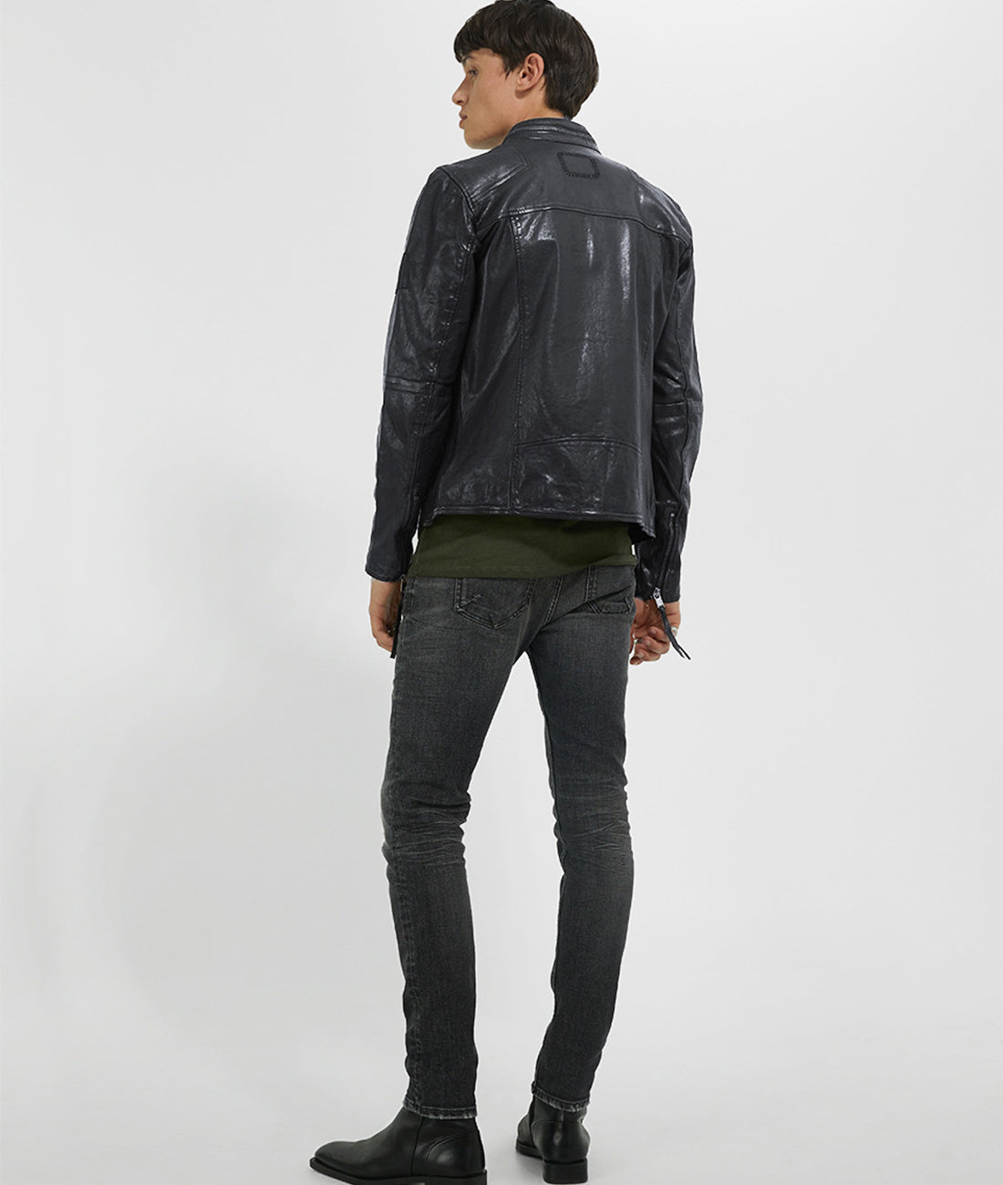 LUCA VEG ZIP - leather jacket