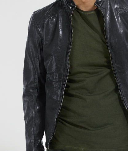 LUCA VEG ZIP - leather jacket