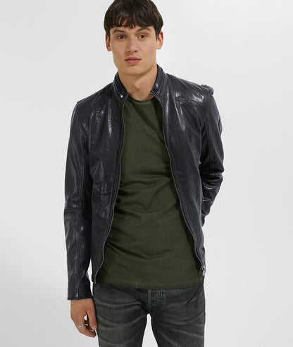 LUCA VEG ZIP - leather jacket