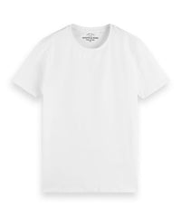 White organic cotton crewneck T-shirt