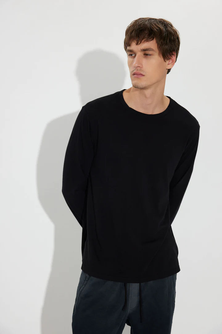 M Classic LS crew - Jet black