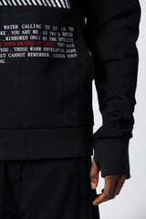 Black graphic hoodie