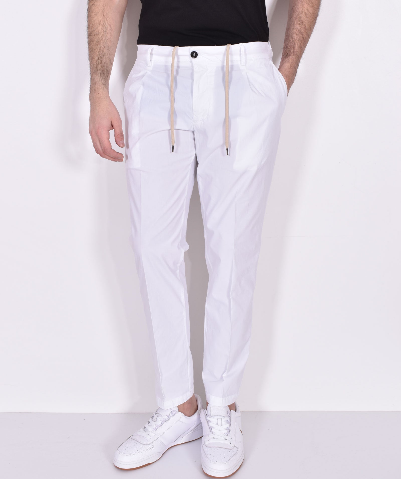 White Riccardo pants