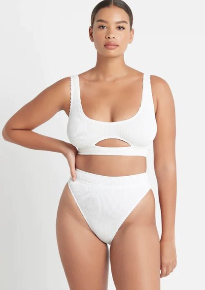 Optic white Sasha crop