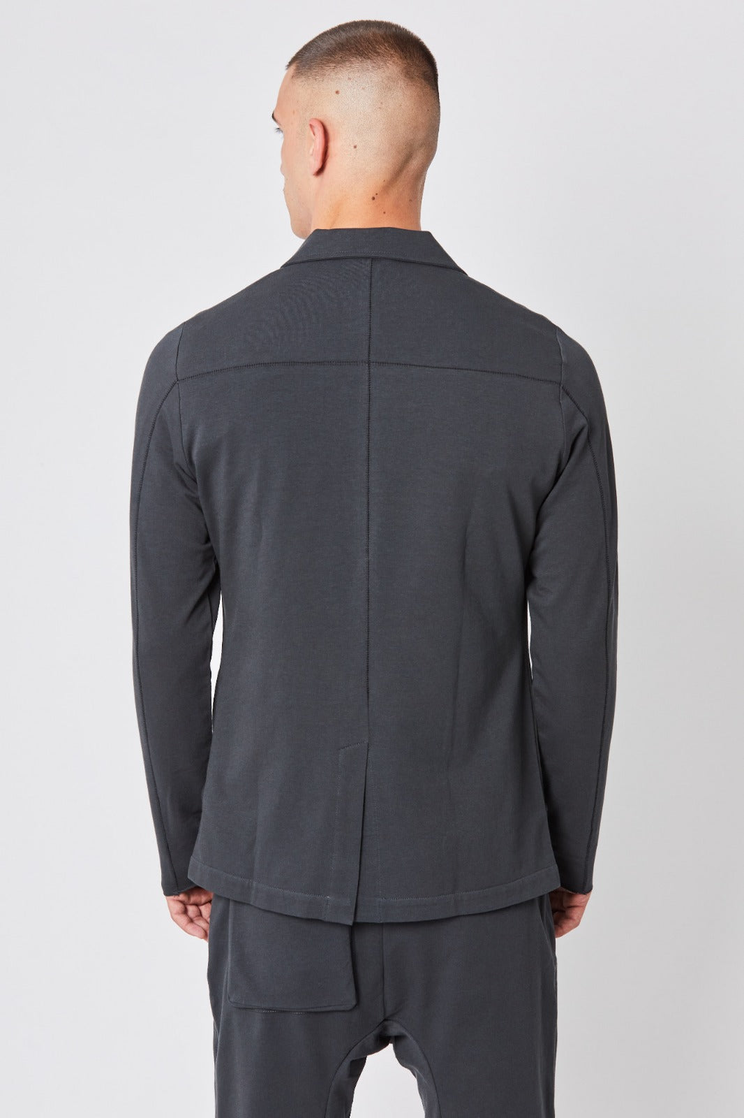 Graphite button blazer