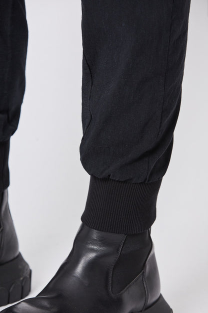 Black Drop Crotch Trousers