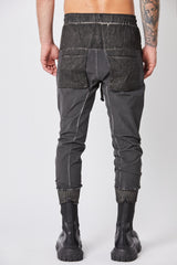 Black oil lounge trousers