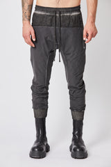 Black oil lounge trousers