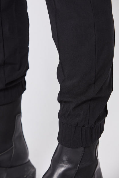 Black Regular Crotch Trousers