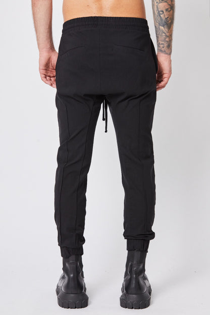 Black Regular Crotch Trousers