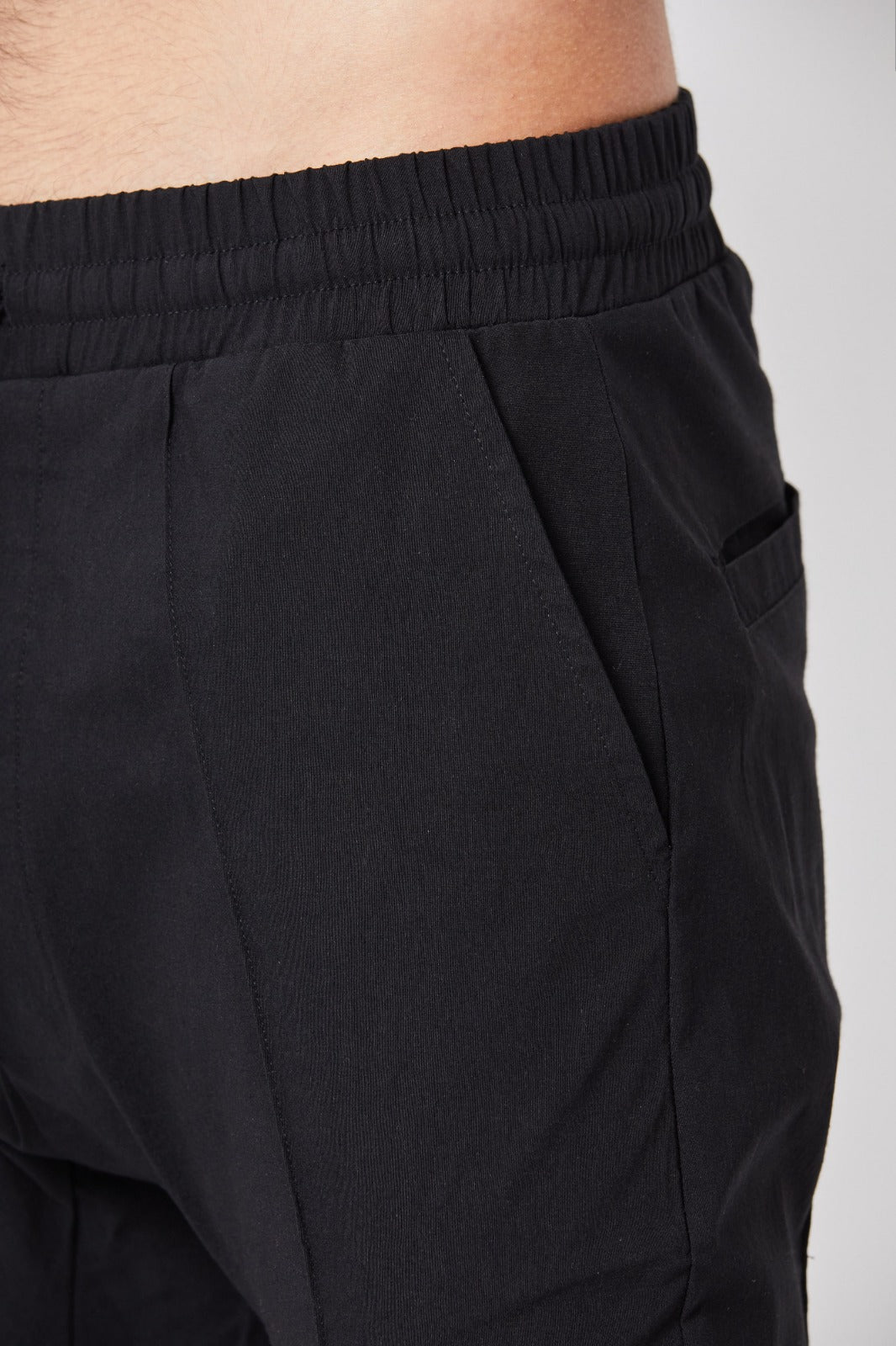 Black Regular Crotch Trousers