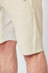 Ivory oil drop crotch shorts