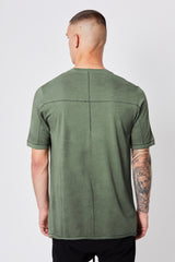 Green cotton jersey T-shirt