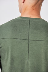 Green cotton jersey T-shirt