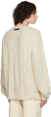 Cable knit egg shell