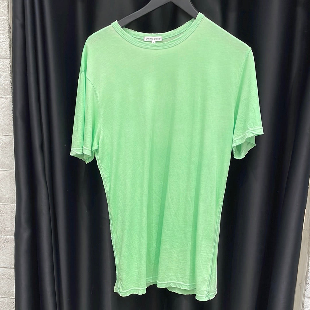 M Classic crew tee - electric lime